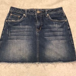 Girls Justice blue jean skirt